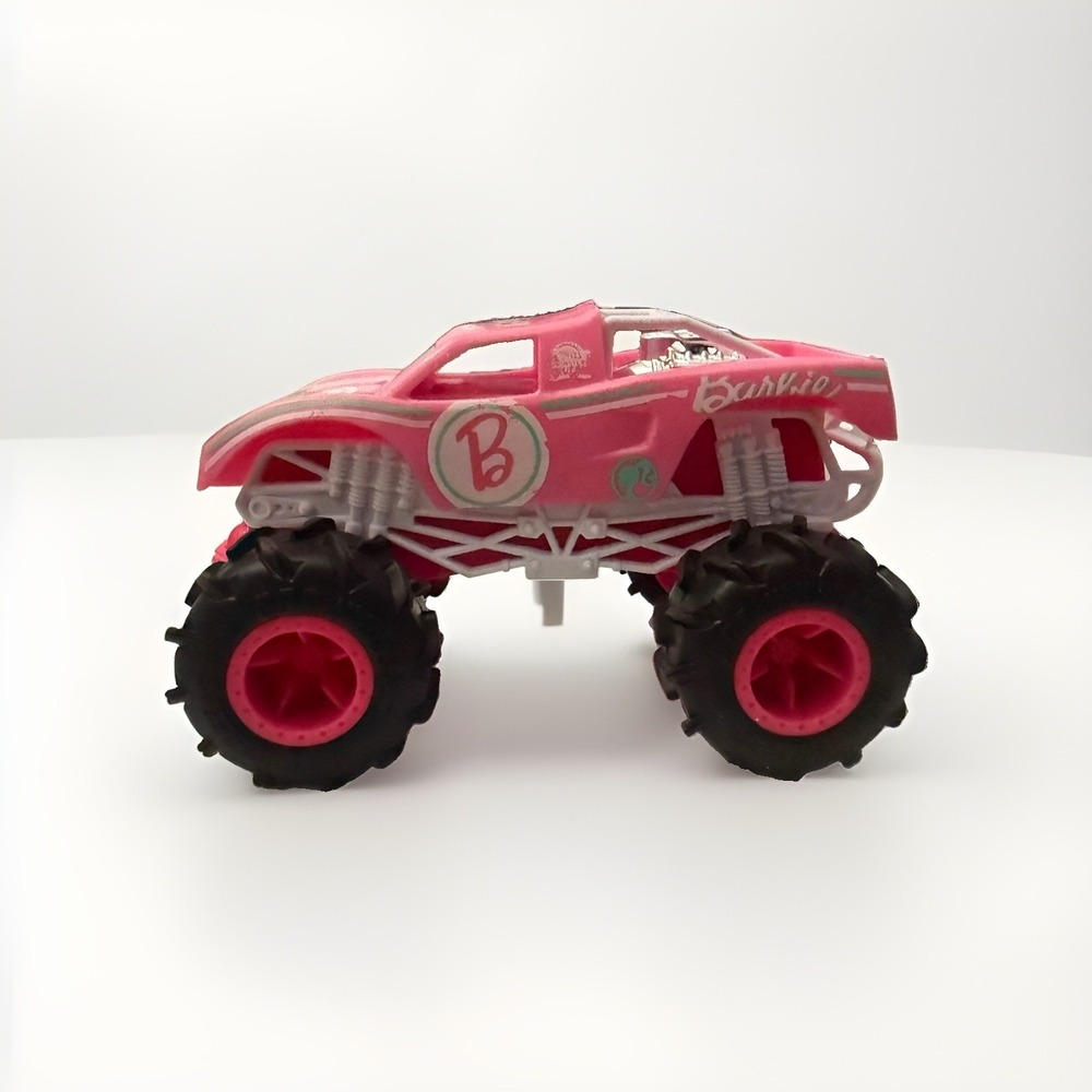 Hot Wheels Barbie Monster Truck RC Battery Powered Pink Truck Only No Remote
